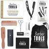 Kit/Set/Coffret (6 produits) d'entretien et de soin pour barbe et rasage