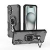 KEYSION Shockproof Case for iPhone 16 Pro Max 16 Plus Soft Silicone+PC Upright Ring Stand Phone Back Cover for iPhone 16 Pro Max