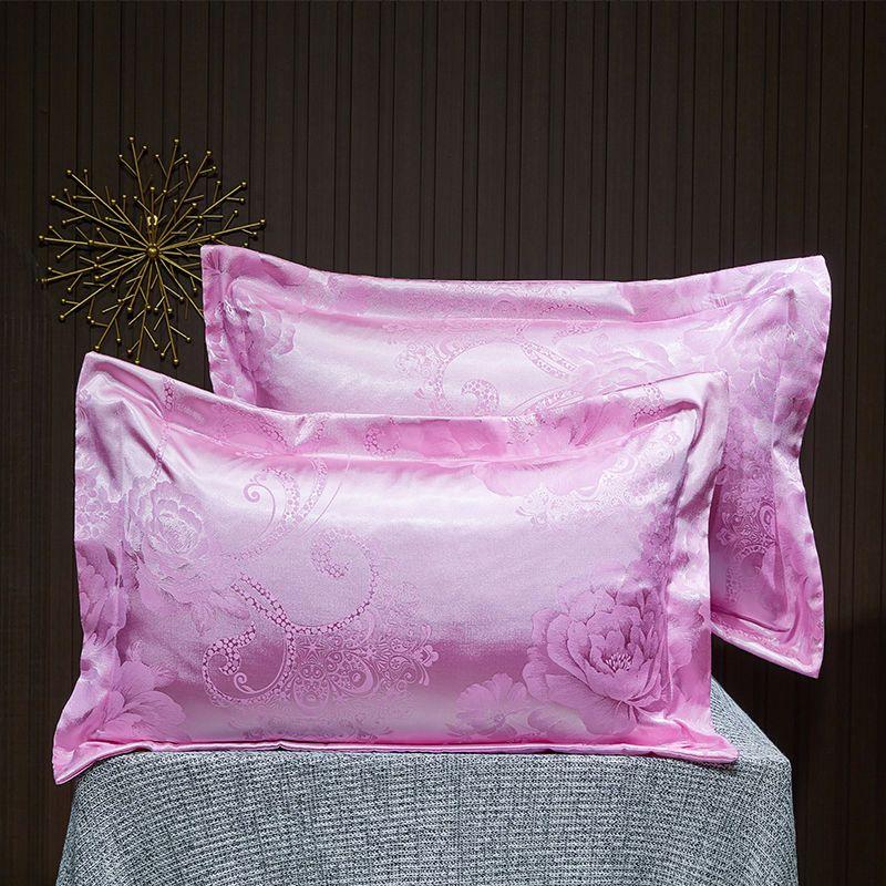 1 пара наволочек-конвертов из атласного жаккарда Tribute, наволочки для взрослых размером 48*74 см, наволочки для комфорта на весну/лето, наволочки без вставок