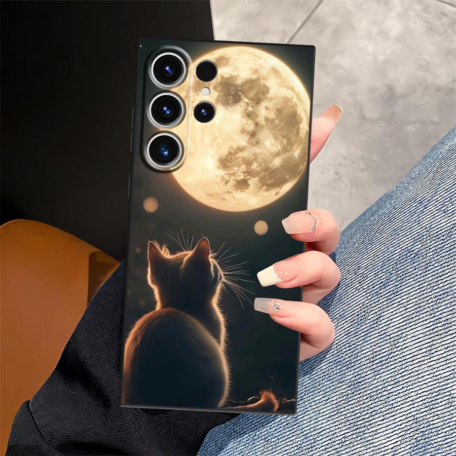 Чехол для Samsung Galaxy S26 Ultra S24 S23 S21 FE S10 S9 S25 Plus S20 Ultra Note 20 8 9 10 Funda Чехол для телефона Милый Кот