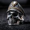 Кольцо-череп Офицер Капитан Открытое Регулируемое Браслет Кольцо