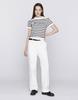 GIORDANO Striped Short Sleeve Knit Sweater (12Gg) 356510 [2Color]