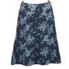 Floral Knee Length Skirt 7 Navy Women Used