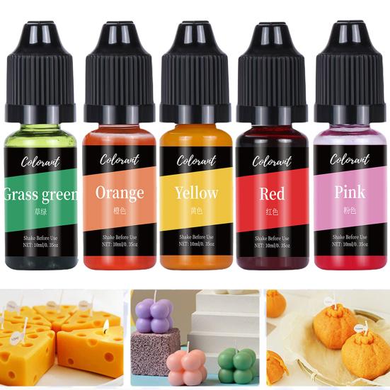 10ml Not Stimulating Aromatherapy Pigment Easily Dispersible Reusable Liquid Soap Colorant Candle Dye