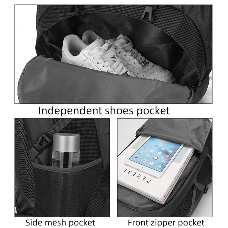 60L Large-capacity Mountaineering Backpack Outdoor Hiking Bag Sports Leisure Travel Bag