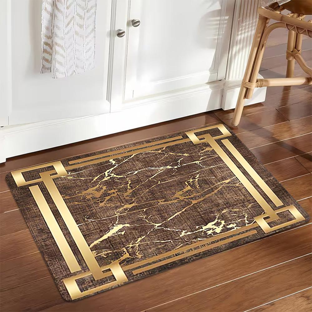 Greek Key Pattern Rug Decoration,Carpet,Living Room,Bedroom, Non-slip,Square rug