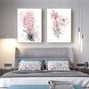 Плакаты с розовыми цветами и принты, настенные художественные картины на холсте, скандинавские современные фрески для гостиной, спальни, украшения дома, фотографии