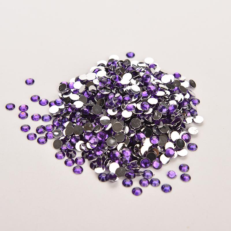 Lots 1000Pcs Rhinestone Facets Flatback Crystal Round Beads Nail Art Diy 4Mm