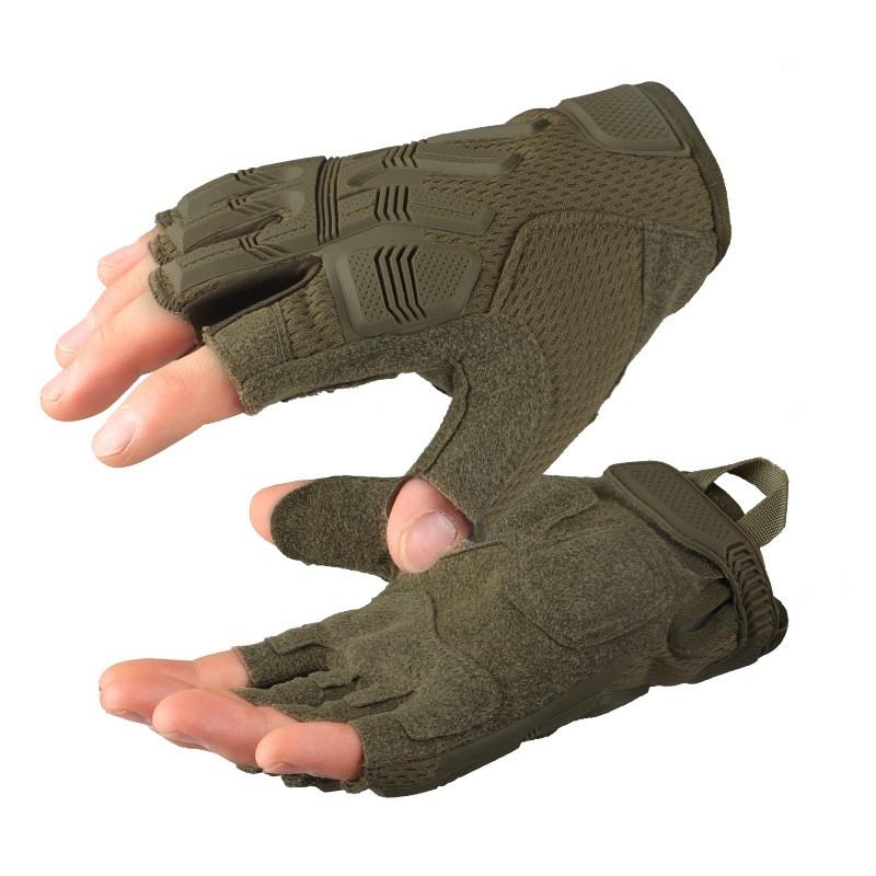 Tactical Half-Finger Gloves Cycling Climbing Outdoor Work Anti-Slip Medium Thickness Adult Size M L XL