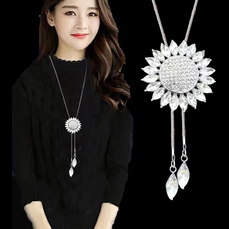 Элегантное ожерелье-цепочка с кисточкой для женщин - Универсальный, высококлассный европейский и американский дизайн для осенне-зимней моды