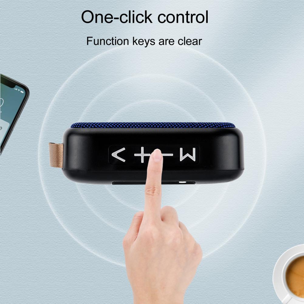 Мини-тканевый беспроводной Bluetooth-динамик, водонепроницаемый уличный HLFL 3D стерео MP3-плеер с поддержкой FM-радио и поддержкой карт SD TF, динамик