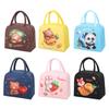 Сумка Bento с застежкой-молнией и усиленной ручкой, большая вместимость, милый мультяшный термосумка для обеда, сохранит свежесть еды в течение нескольких часов