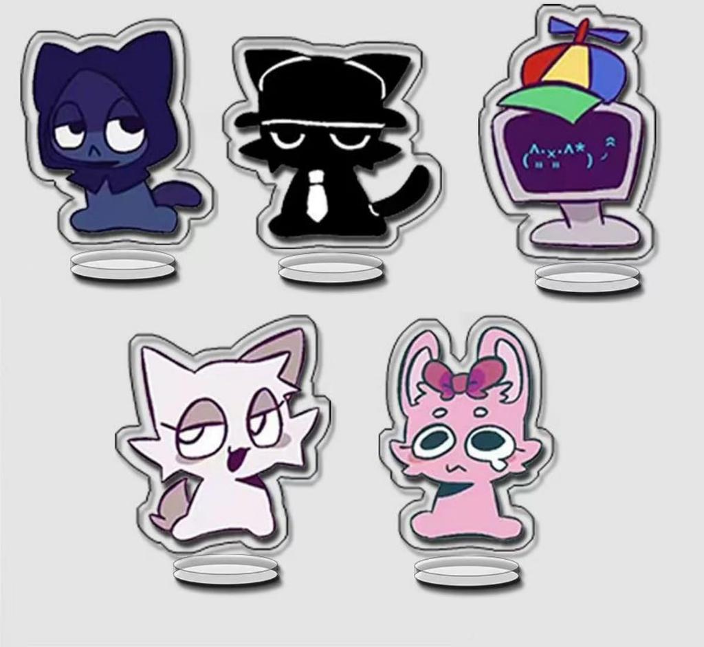 Набор из 20 брелоков на акриловой подставке Sprunky, связанных с игрой ужасов Doujin Moe Goods, милые украшения, украшения, аксессуары для косплея, день рождения, годовщина