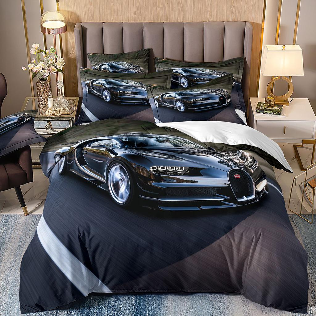 Sports Car Bedding 3D Digital Printing Two-Piece Quilt Set Three-Piece Home Textile