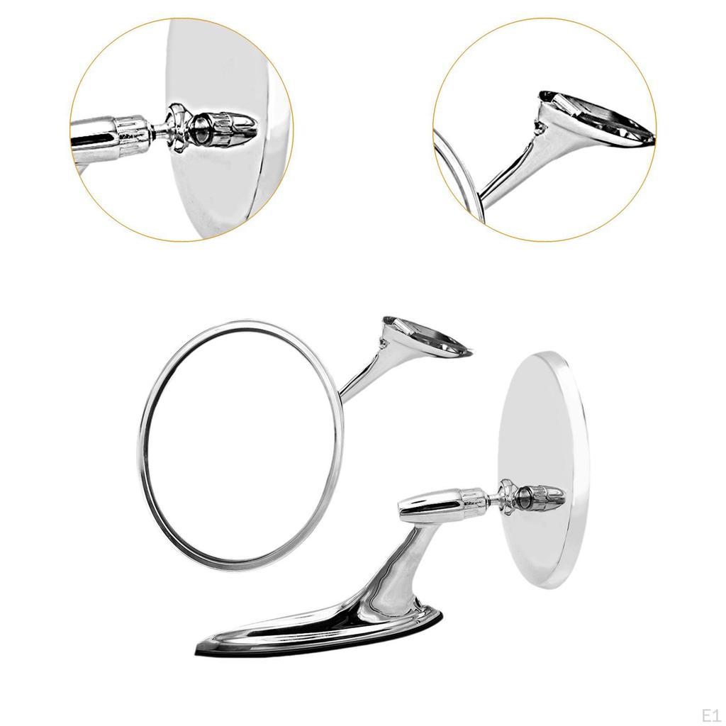 1 пара аксессуаров для внешней отделки автомобиля в стиле ретро. Практичные, долговечные, прямая замена.