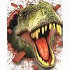 Diamond Embroidery 5D DIY Diamond Painting Scared T-Rex Pattern Mosaic Resin Round Diamond