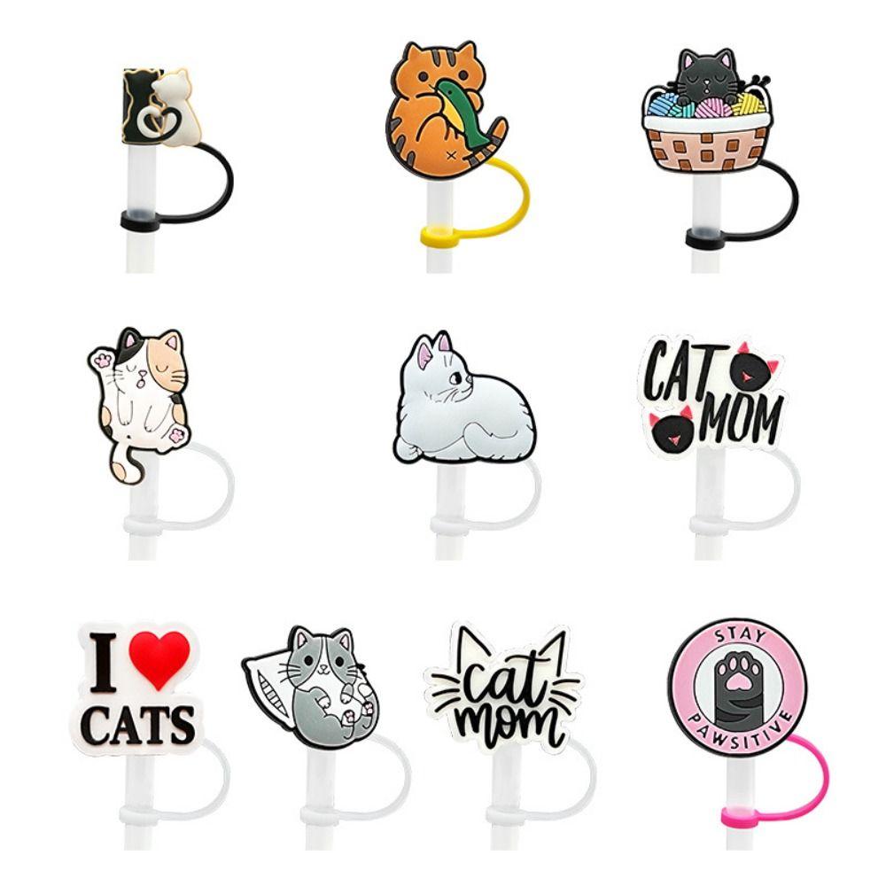 Silicone Straw Cover Cap Dustproof Straw Tips Party Supplies Straw Topper  Splash Proof