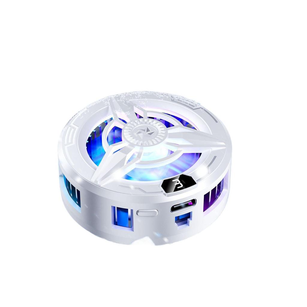 Магнитный кулер для мобильного телефона с бесшумным двухъядерным полупроводником для киберспорта и игрового стриминга. Включает конструкцию без льда и VGA-кабель.