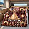 Firefighter Birthday Celebration Rv Customize Your Name Blanket Comfortable Soft Lightweight Allseason Multipurpose Blanket For Travel Camping Picnics