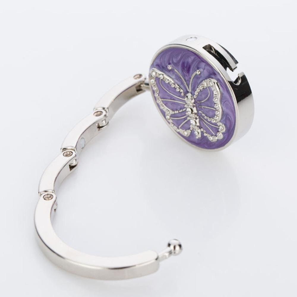 Портативная настольная вешалка с застежкой в виде бабочки, складной держатель для сумок, вешалка для сумок, крючок для кошелька