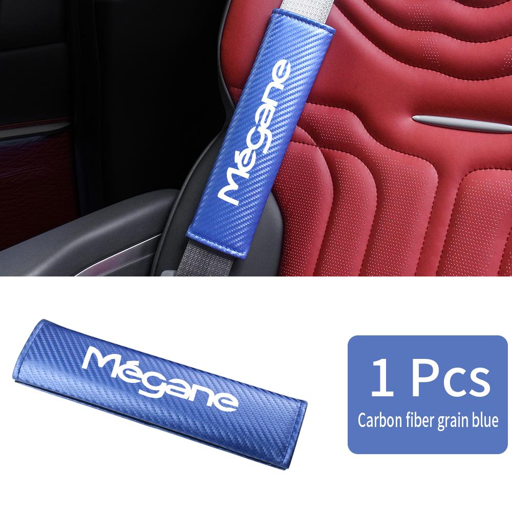 Car Seatbelt Shoulder Protector Cover Carbon Fiber Safety Belt Shoulder Cover Padding Pad For Renault MEGANE Auto Accessories