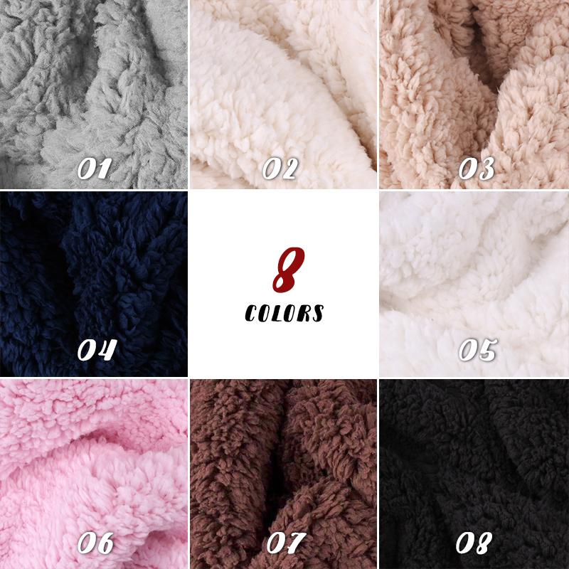 100*160cm Thicken Velvet Coral Fleece Fabric Cotton Lamb Plush Fabric Soft Warm For Diy Doll Dress Blanket Clothes Glove Lining