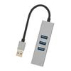 4-портовый USB3.0 хаб многопортовый Plug and Play 5 Гбит/с высокоскоростной USB3.0 к RJ45 сетевой адаптер USB док-станция серебристый