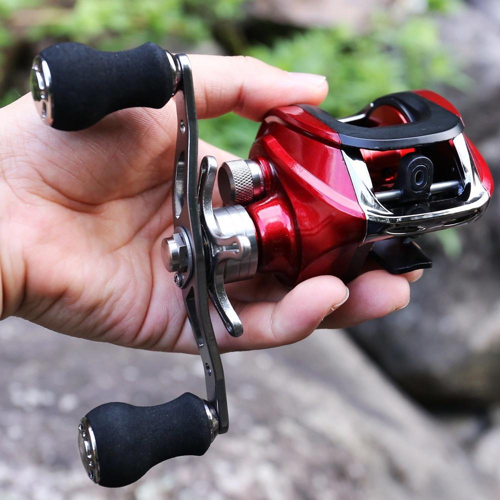 SOUGAYILANG Baitcasting Fishing Reels 17+1BB Metal Travel Fishing Reel Outdoor Fishing Reel Tackle