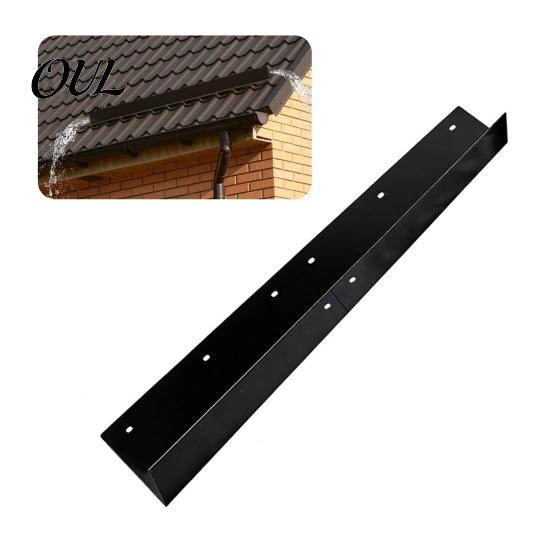 Rainwater Management System Roof Rain Gutter Diverter, Carbon Steel Splash Barrier Guard for House Roofs, Doorway Corners Metal