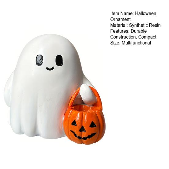 Хэллоуинское украшение Фигурка привидения Многофункциональное Компактный размер Украшение привидения Жууткий настольный аксессуар