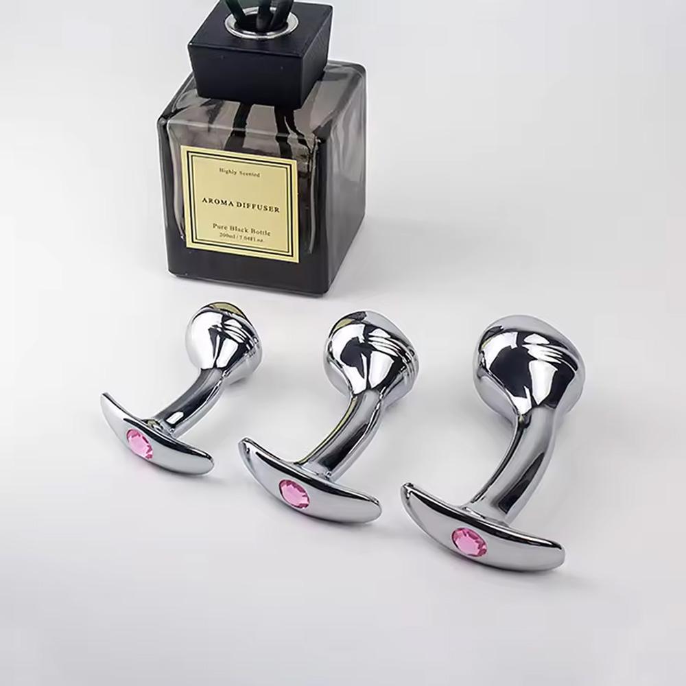 Металлическая стальная анальная пробка для точки G, массажер простаты, секс-игрушки для мужчин и женщин