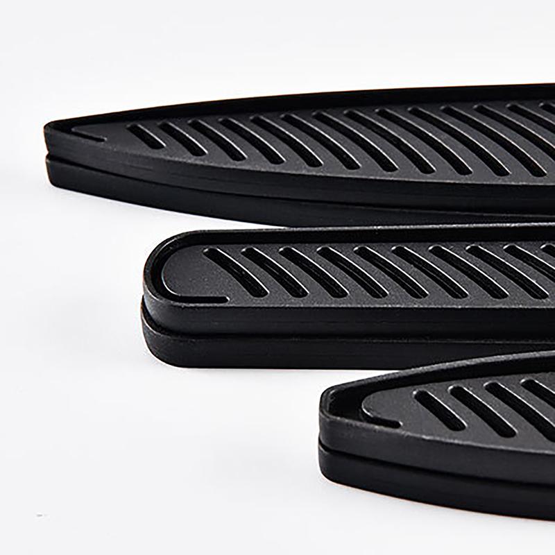 Ножны для кухонного ножа, черные пластиковые чехлы для ножей, защитная крышка для лезвия ножа, защитный чехол для кромок, чехол для обвалки фруктового хлеба, нож шеф-повара, инструмент