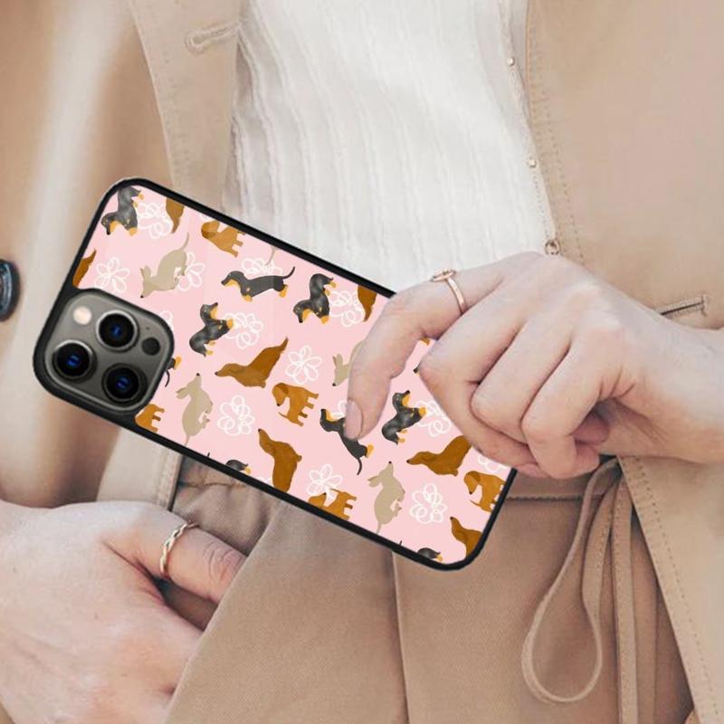 Магнитный чехол для телефона с изображением таксы Для APPLE iPhone 17 Air 16 14 13 12 Pro Max 15 Plus Беспроводная зарядка С крышкой MagSafe