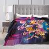 K-Pop Demon Hunters Super Warm Blanket Airplane Travel Plush Bedding Throws Fluffy Couch Chair Flannel Bedspread Sofa Bed Cover