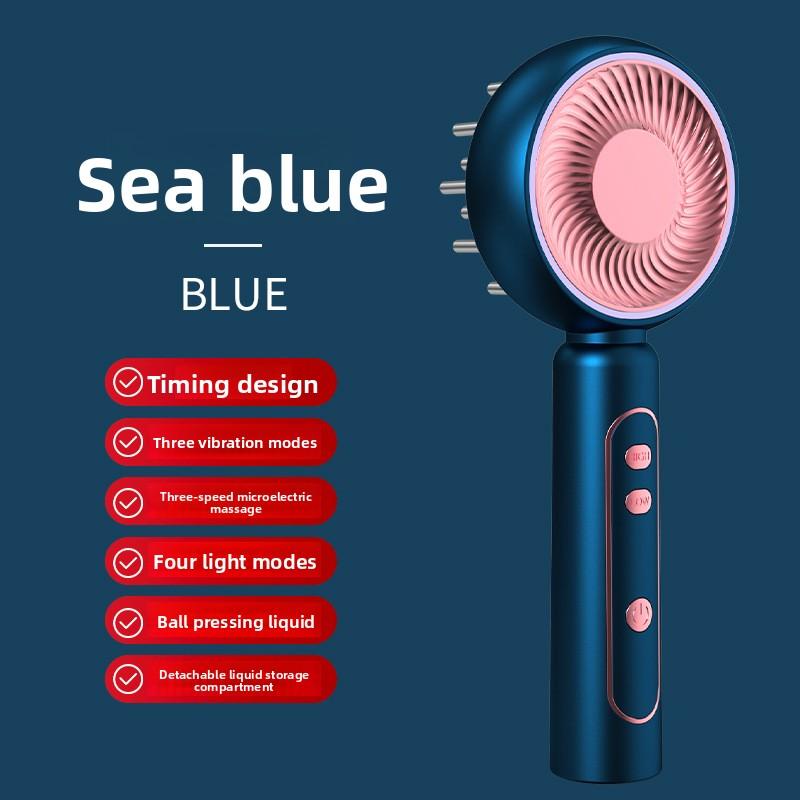 Scalp Massage Comb Electric Scalp Medicine Dispenser Fluid Guide Multifunctional Micro-current Brush Household Head Massager