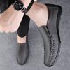 Casual Leather Mens Footwear Slip On Office Man Formal Shoes Wedding Party Men Dress Shoes Breath Driving Lazy Loafers Moccasins