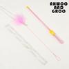 Starry Sky Cat Teaser Wand Kitty Interactive Toys Kitten Funny Feather Colorful Three Sections Rod Teaser Wand Pet Cat Supplies