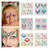 3D наклейки на лицо и тело со стразами DIY детские наклейки с драгоценными камнями наклейки с татуировками на лбу для детей