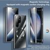 Чехол для Samsung Galaxy S21 S22 S23 Ultra, с двухсторонними магнитными чехлами из закаленного стекла, Magsafe, крышка с металлическим бампером с магнитной адсорбцией