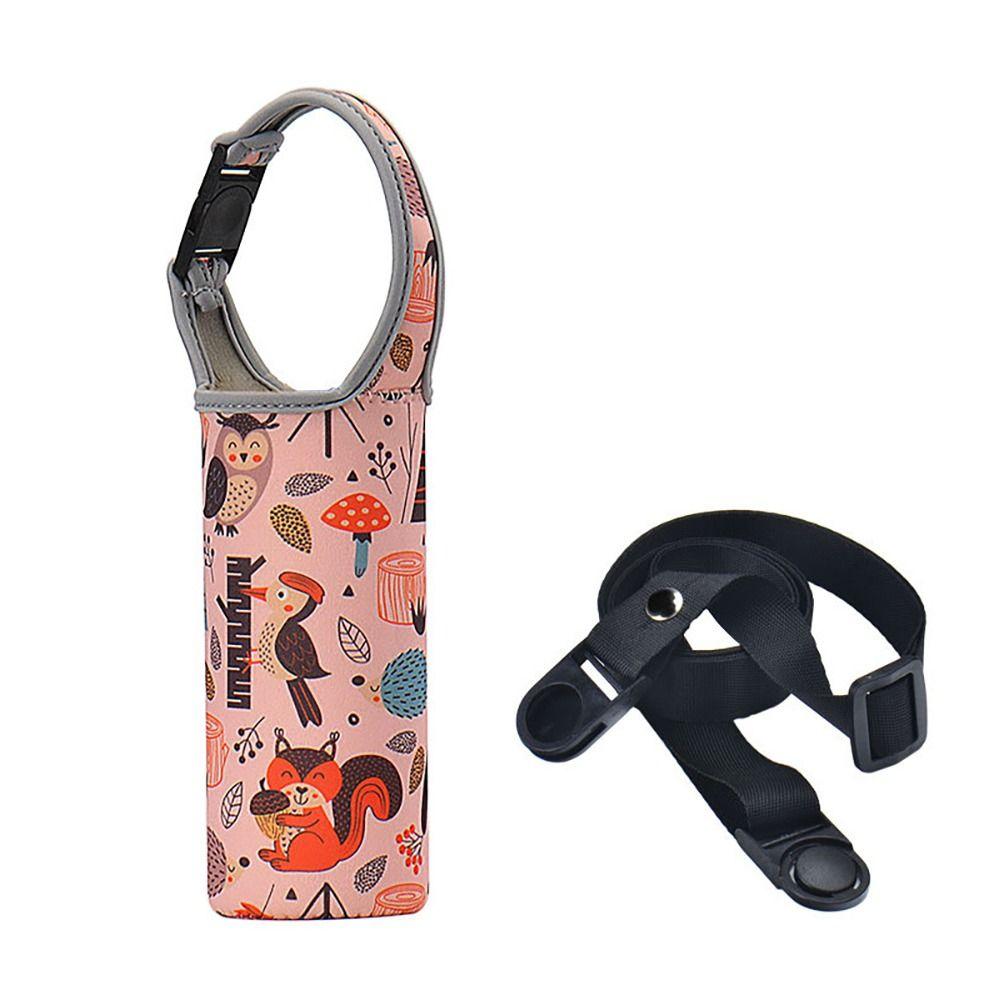 With Straps Vacuum Cup Sleeve Portable Water Bottle Case Water Bottle Cover Outdoor Sport
