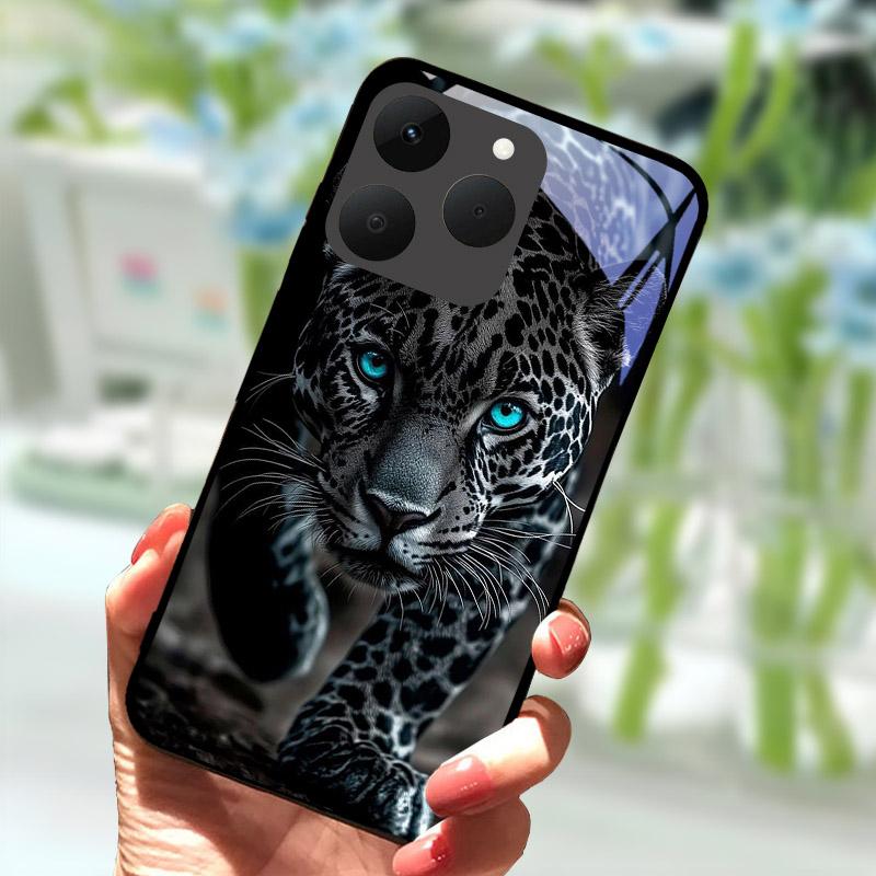 Роскошный чехол из закаленного стекла для Realme 15T 5G, ударопрочный жесткий ПК чехол для телефона для Realme 15 T RMX5112, чехол с защитой камеры Funda