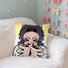 SShinobus KKochous Case Plush Fabric Soft Pillowcase Double Sided Print Cushion Cover Household Gifts