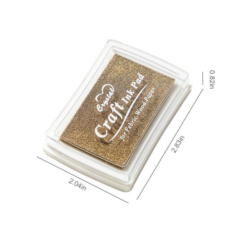 Non-Toxic Gradient Color Ink Pad Inkpad Rubber Stamp Oil Based Finger Print Nice Gift for Children Stamp DIY Art Craft