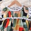 Girls Princess Dress Summer Kids Fashion Print Fly Sleeve Cute Polka Dot Dress