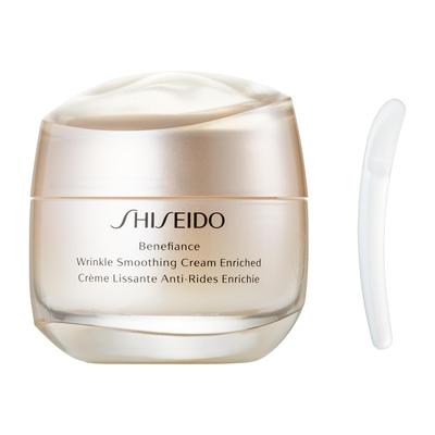 SHISEIDO Benefiance Wrinkle Smoothing Cream Enriched 50g Крем Цветочно-зеленый Аромат Сухие Мелкие Морщины Увлажняющий Shiseido [Официальный] Крем/Крем Для Глаз