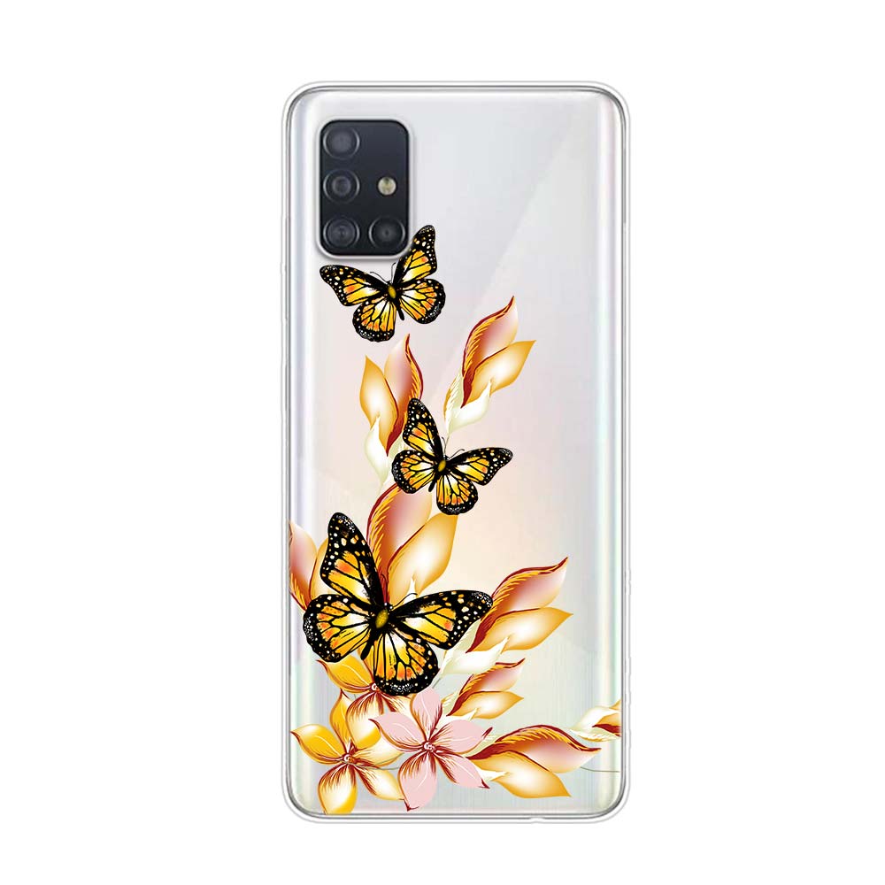Красивая бабочка для Samsung Galaxy A01 A11 A12 A22 A21S A31 A41 A42 A51 A71 A32 A52 A72 A02S силиконовый чехол для телефона