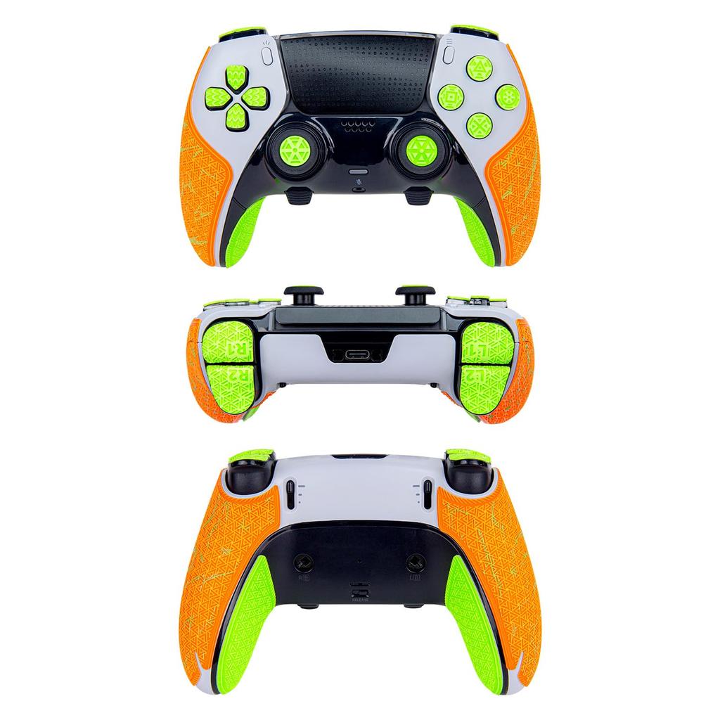 TALONGAMES PS5 DualSense Edge Controller Grip Elite with Enhanced Grip and Button Colorful Innovative No Grip Sticker Skin Kit for PlayStation 5
