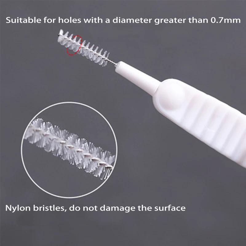 1-500 шт. Щетка для чистки душа, микро-нейлоновая насадка для ванной комнаты, антиблокировочные чистящие средства, аксессуары для ванной комнаты