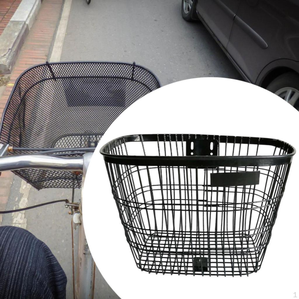 Bike Basket Bicycle Storage Convenient Detachable Portable Luggage Carrying for