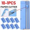 Сменные лезвия для резки бумаги формата А4/А5, гильотинный резак для бумаги с выдвижной линейкой для фоторезок, принадлежности для скрапбукинга